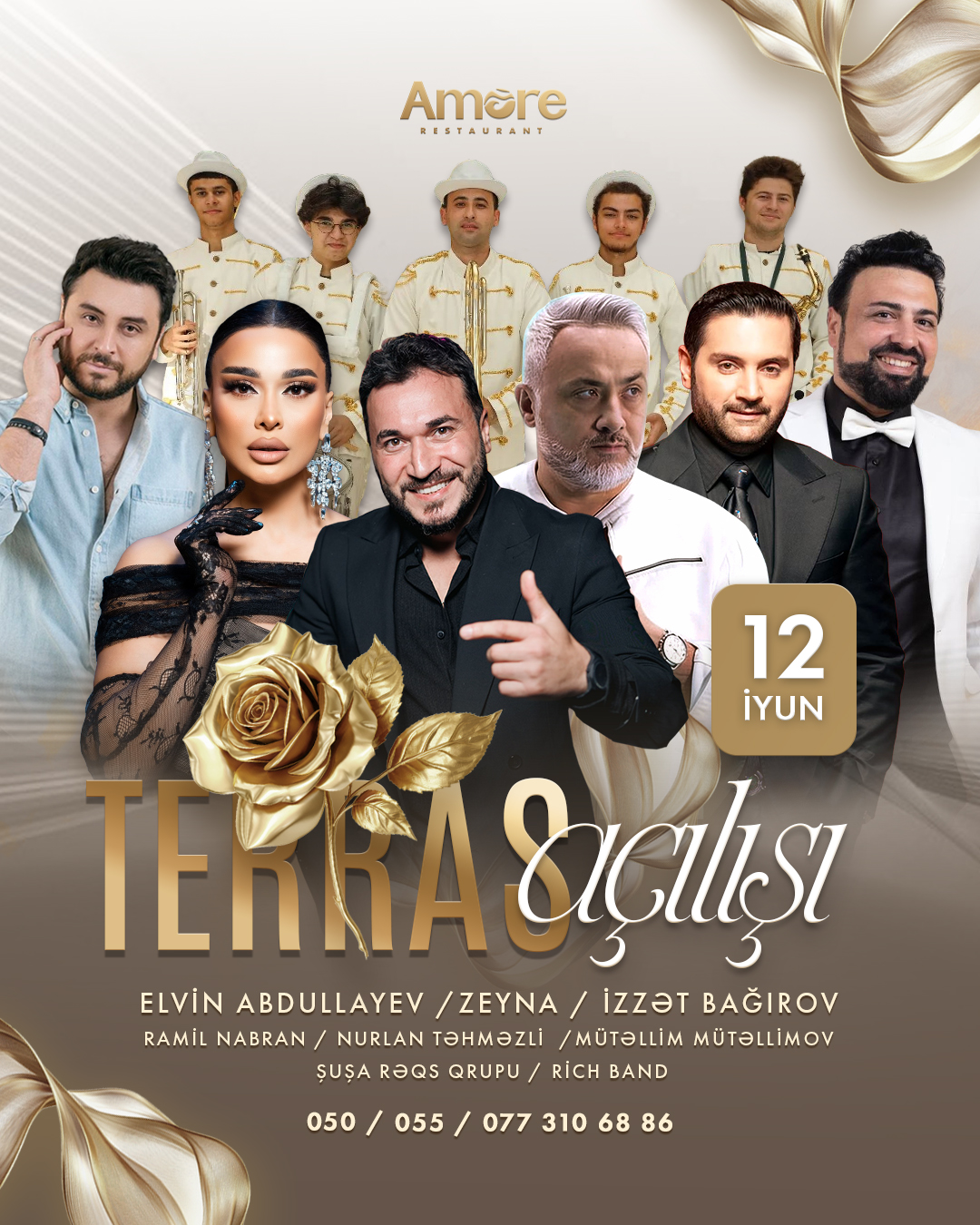 Terras Acilisi 2026 | Amore Restaurant-da Mohtesem Canli Konsert Gecesi