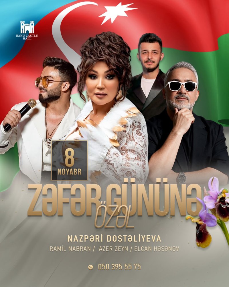 8 Noyabr &mdash; Zefer Gunune ozel mohtesem gece!